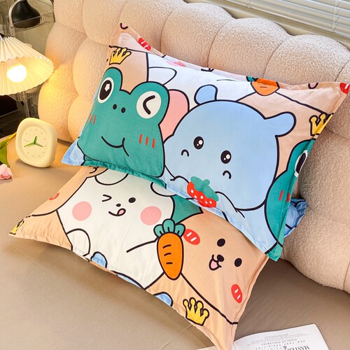 四季枕套网红枕罩学生宿舍家用枕芯套单人卡通枕头套48*74信封款