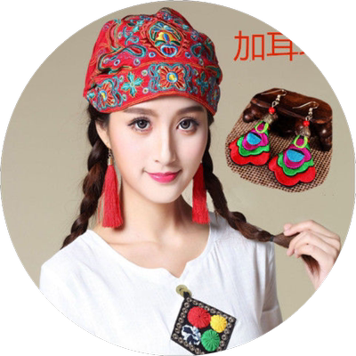 民族帽子复古文艺头巾休闲