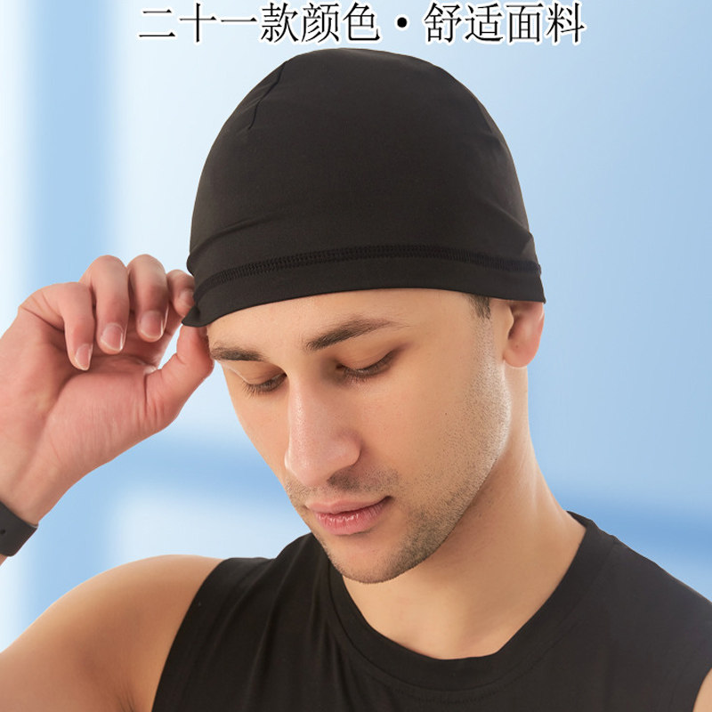 夏天男女骑行帽头盔内衬面罩速干图片
