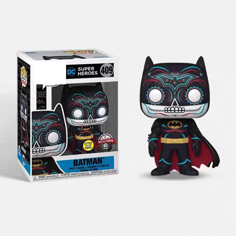 正版原盒DC漫威系列丧尸蝙蝠侠手办人偶摆件亡灵节夜光限定款摆件