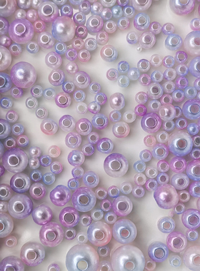 HuuaLeoQin渐变色仿珍珠