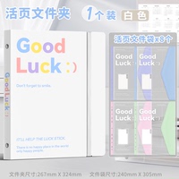 活页文件夹试卷收纳文件袋a4学习资料夹学生专用多层翻页收纳袋插袋分类整理夹孕检夹透明收纳册可拆卸乐谱夹