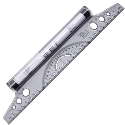 30cm加厚平行尺多功能滚动绘图