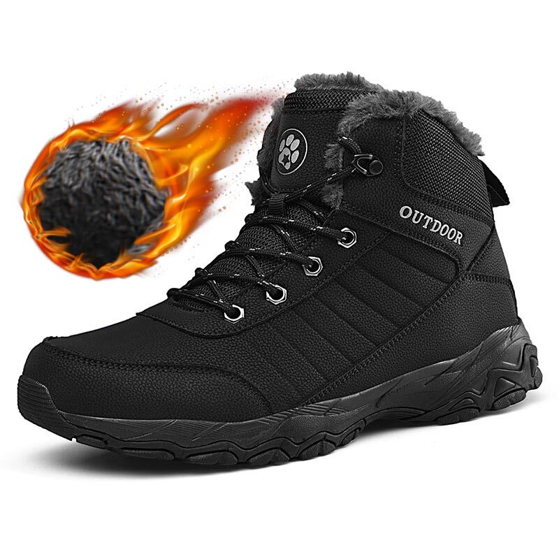 FATTENING SNOW BOOTS MENS 46 SIZE WINTER WARM WIDE FEET 47 COTTON SHOES 48 EXTRA LARGE SIZE 45 ANTI-SLIP VELVET THICKENED ENLARGED