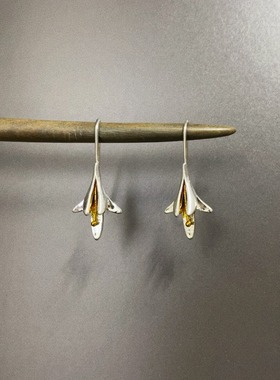 Vintage古着 Swaying lilies耳饰