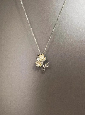 Vintage古着 Cherry blossom branches项链