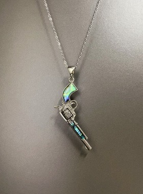 Vintage古着 Shellfish left wheel项链