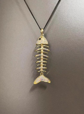 Vintage古着 Colorful fish bones项链