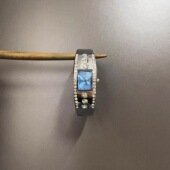 blue Vintage古着 Zircon seabed手表