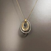 Vintage古着 skin项链 snake Hollow out