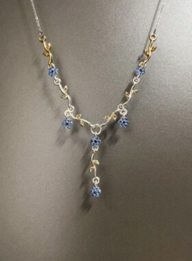 Vintage古着 Purple orchid项链