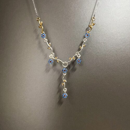 Vintage古着 Purple orchid项链