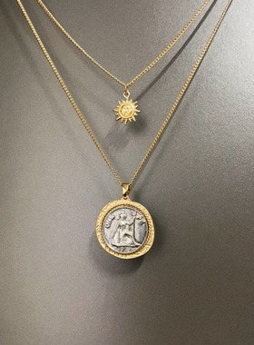 Vintage古着 Gladiator Old Coin项链