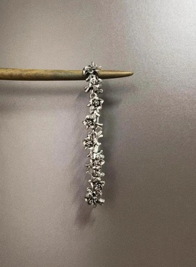 Vintage古着 Titanium silver stamen手链