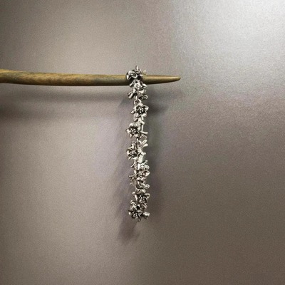 Vintage古着 Titanium silver stamen手链