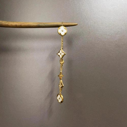 Vintage古着 Star circle shell手链