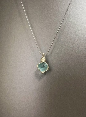 手工 Fluorite Ghosting项链