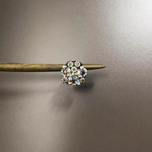 flower戒指 oil Vintage古着 Dripping