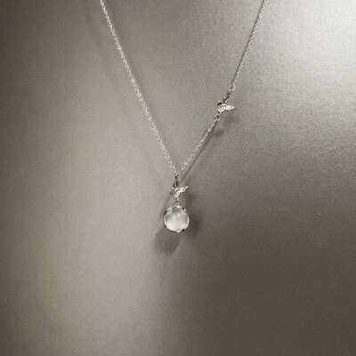 Vintage古着 Butterfly Chalcedony项链