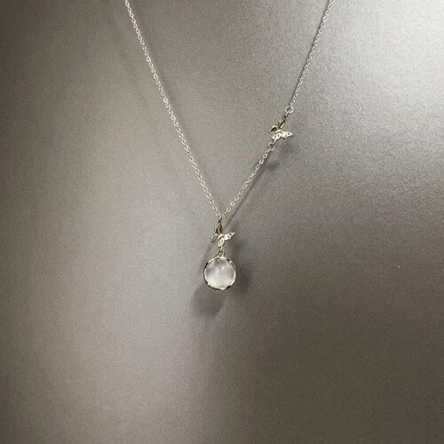 Vintage古着 Butterfly Chalcedony项链