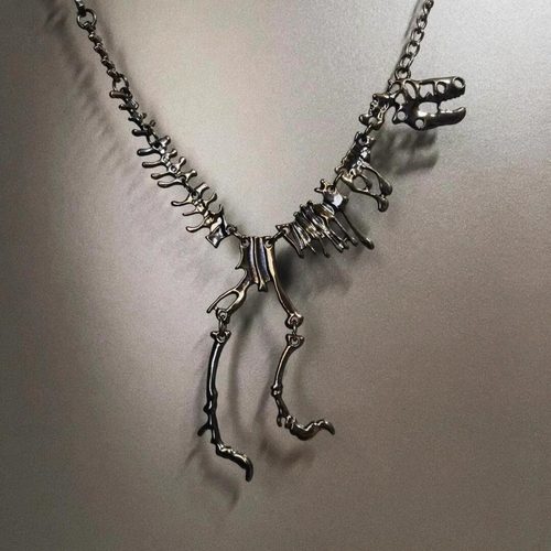 Vintage古着 Dragon skeleton项链