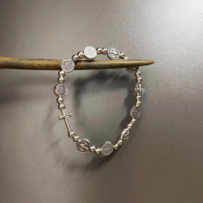 Vintage古着 Silver-plated cross手串