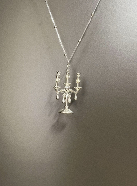 Vintage古着 Silver candlestick项链