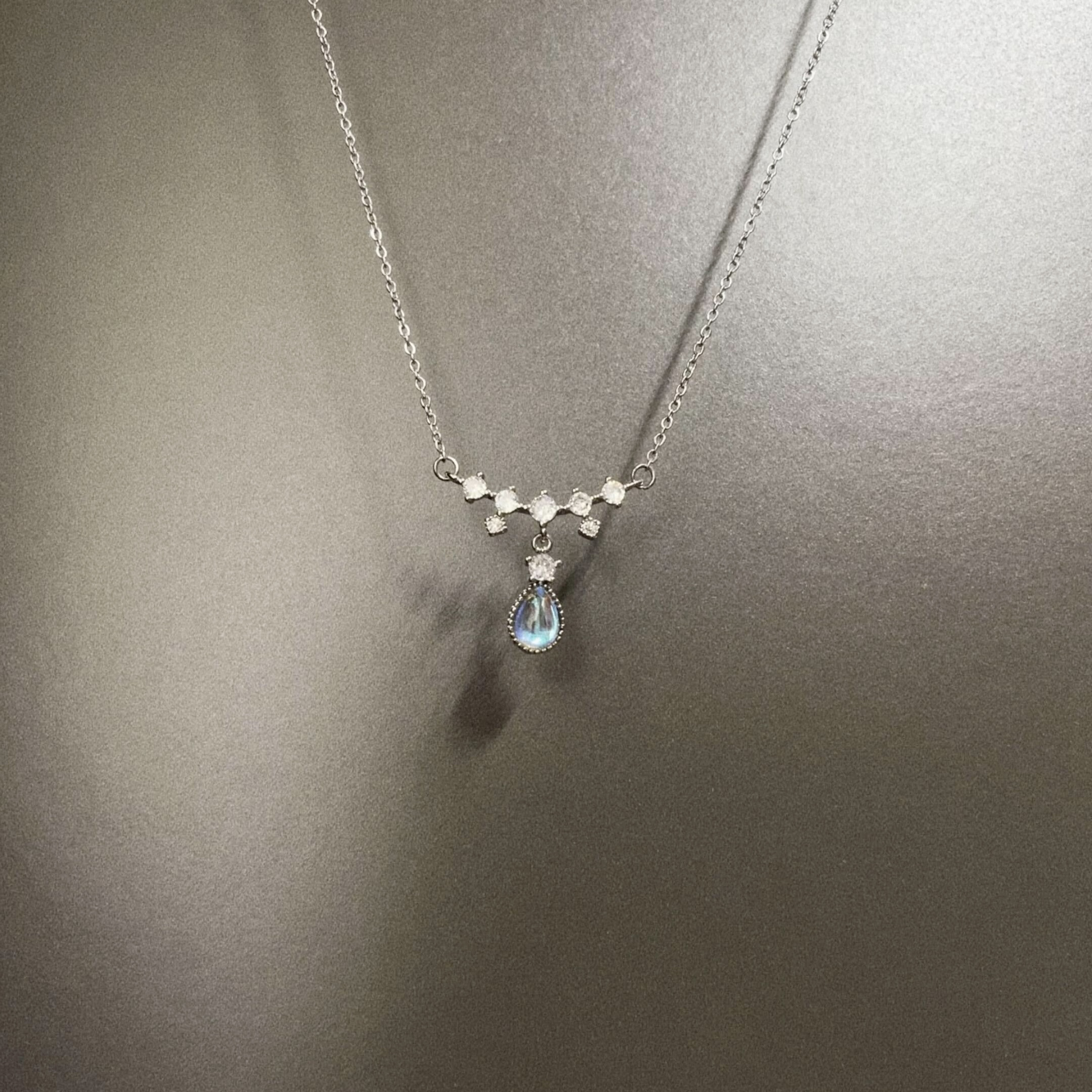 Vintage古着 Tassel moonstone项链