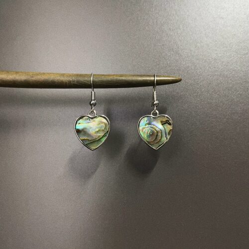 Vintage古着 Shellfish peach heart耳饰