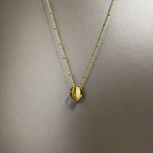 Vintage古着 Golden diamond chain项链