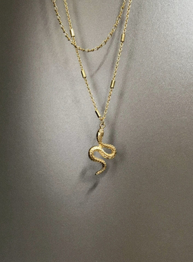 Vintage古着 Jinsha Spirit Snake项链