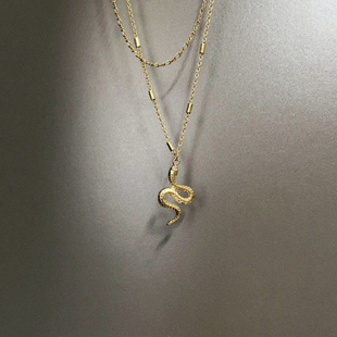 Vintage古着 Jinsha Spirit Snake项链