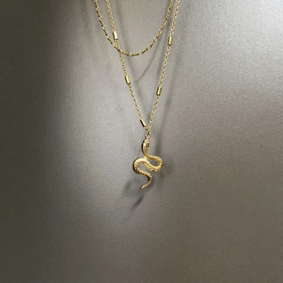 Vintage古着 Jinsha Spirit Snake项链