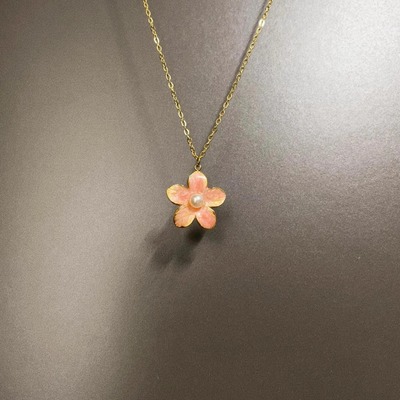 Vintage古着 Pearl cherry blossoms项链