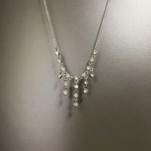 Vintage古着 Tassel broken diamond项链