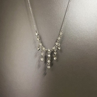 Vintage古着 Tassel broken diamond项链