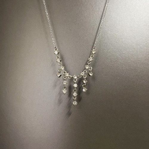 Vintage古着 Tassel broken diamond项链