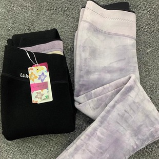 保暖长裤 680克打底裤 加绒特厚一体绒小黑裤 兰茜卡9925女冬季