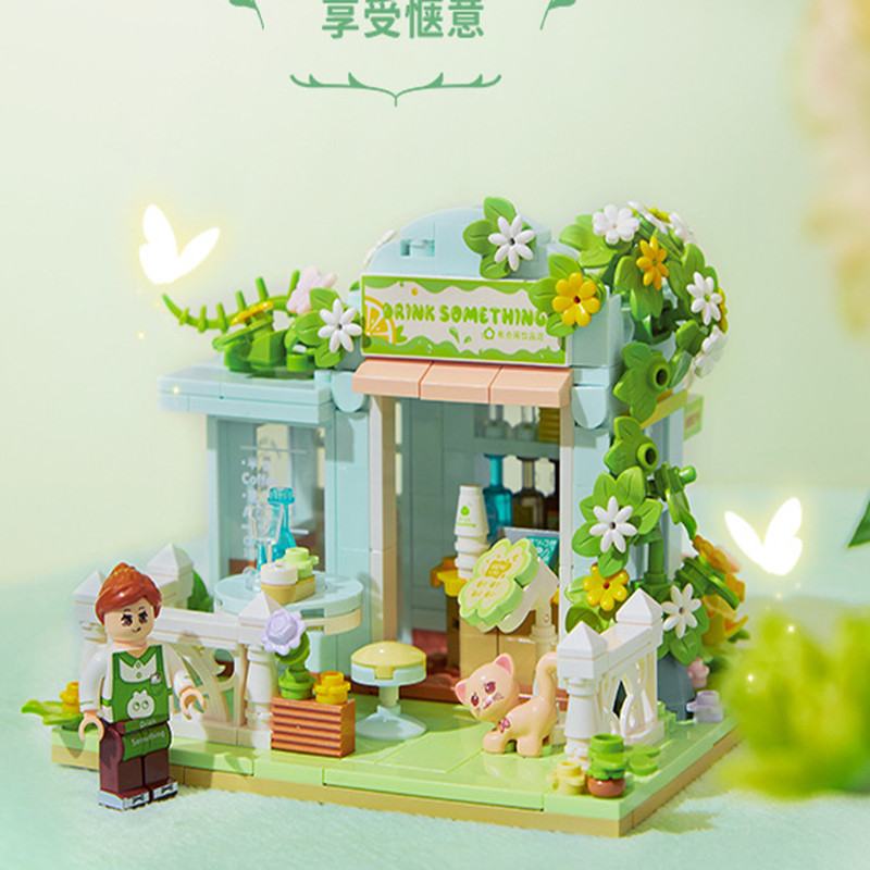 高颜值仙气女生拼装房子未及街景积木diy甜品店儿童女孩拼图玩具,玩具/童车/益智/积木/模型,其它早教玩具类,淘宝优惠券,粉丝福利购,淘宝优惠卷