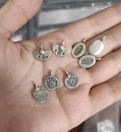 泰国清迈手工银手链项链配件吊坠滴流diy手作材料100元包邮59 7