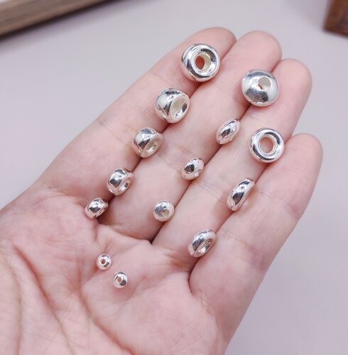 纯银S925飞碟隔片手链项链配件diy手作材料100元包邮820 2