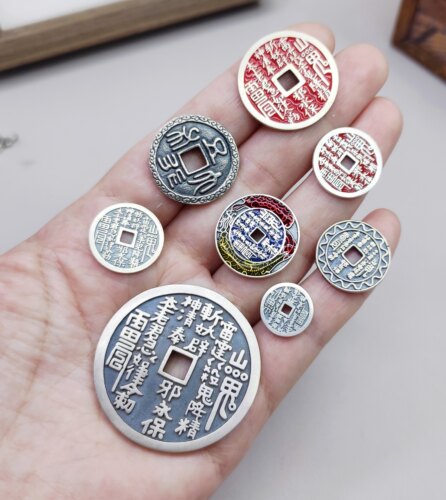 S925 990足银山鬼花钱手链项链配件diy手作材料100元包邮830 3