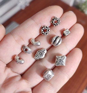 泰国清迈手工银手链项链元宝配件diy串珠材料配饰100元包邮462 0