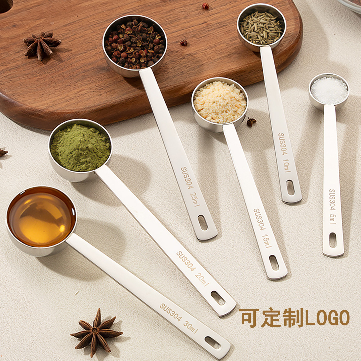 304不锈钢量勺奶粉咖啡计量勺图片