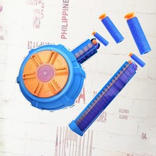 儿童软弹玩具小月亮MP5K小弹鼓弹匣零件配件电动玩具枪