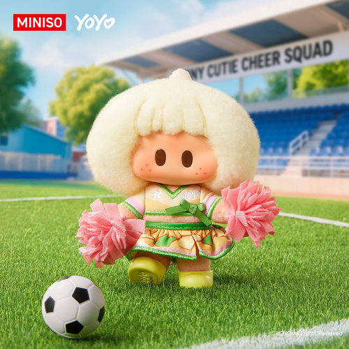 MINISO名创优品YOYO CHEER UP萌力全开搪胶毛绒吊卡挂件生日礼物