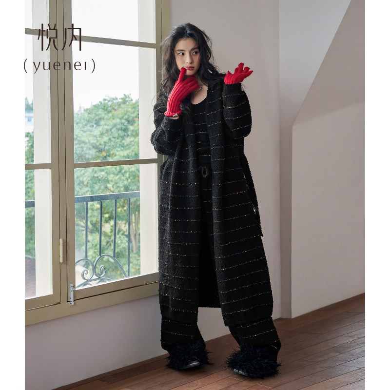 【商场同款】悦内女士半边绒睡衣