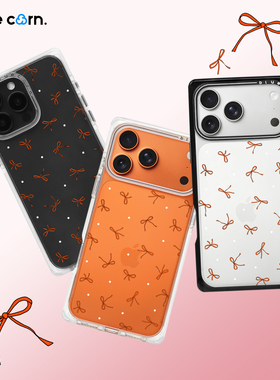 【bluecorn】蓝色苞米原创粉蓝黄蝴蝶结集合 适用于iPhone 17/16/15 PRO/MAX magsafe镜面磁吸全包防摔手机壳