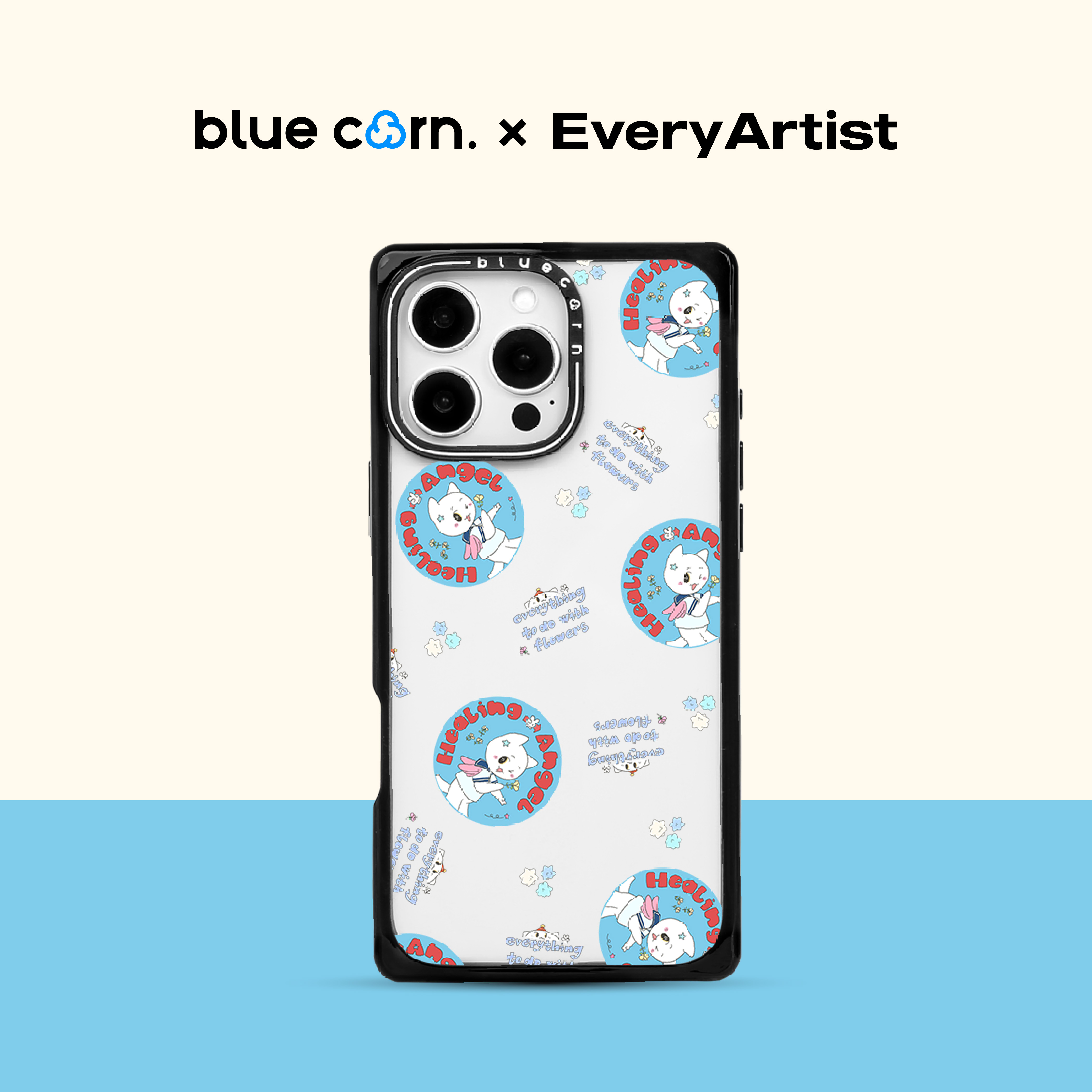 【bluecorn】蓝色苞米联名quevy水手服天使适用于iPhone 17/16/15PRO/MAX magsafe镜面磁吸防摔手机壳保护套