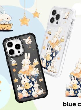 【bluecorn】蓝色苞米原创摘星星的财财兔适用于iPhone 17 promax 16pro15 磁吸magsafe防摔全包手机壳保护套